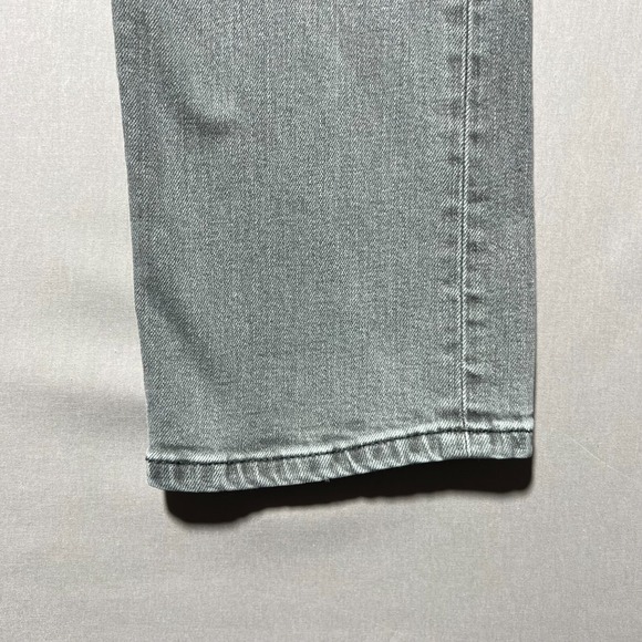 ISAIA Napoli Mens Gray Stretch Denim Mid Rise 5 Pocket Slim Straight Fit Jean 50 - Picture 5 of 16